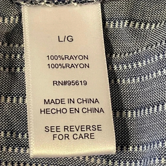 FEVER blue and white striped top - Picture 7 of 10